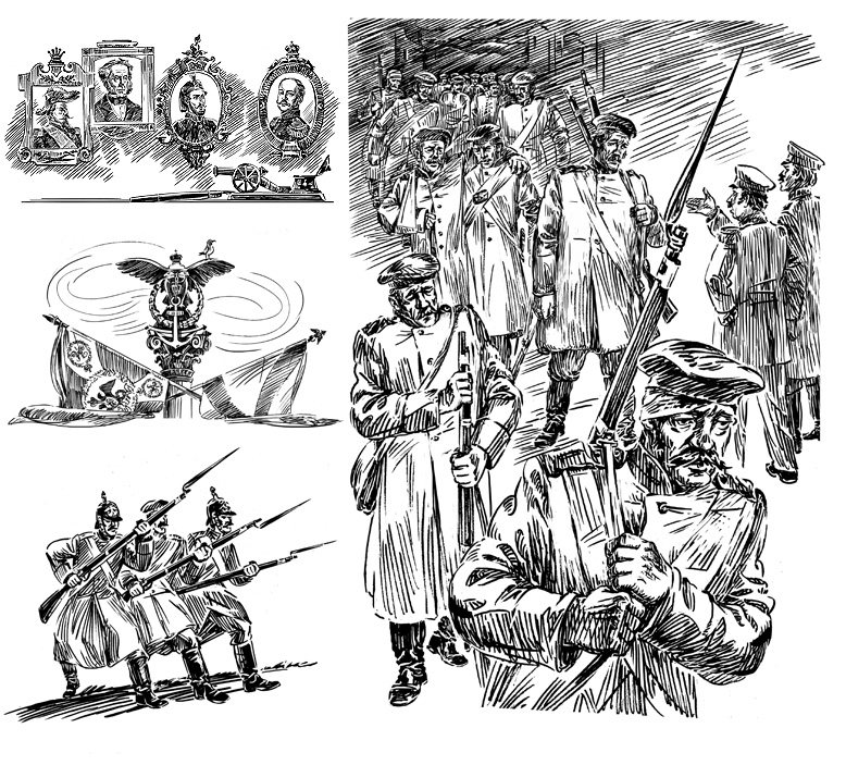 Иллюстрации к циклу Льва Толстого 
